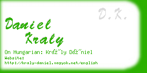 daniel kraly business card